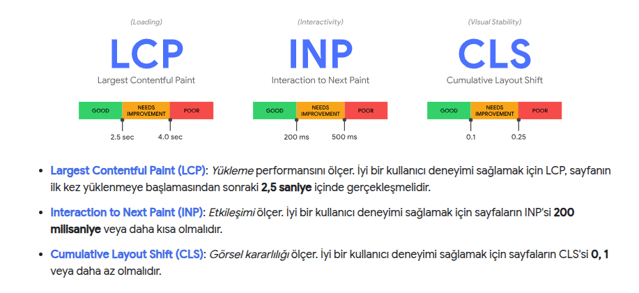 Web Vitals Verileri