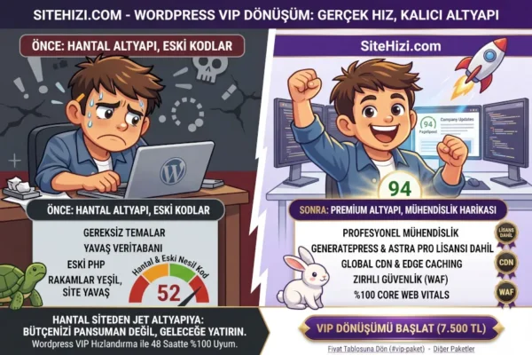 WordPress VIP Hızlandırma & Tema Modernizasyonu