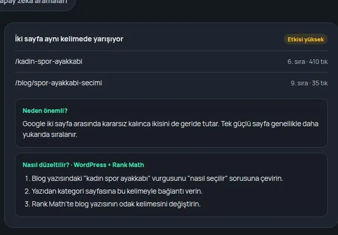 ANALİZ/TR raporunda bu hafta yapılacaklar listesi